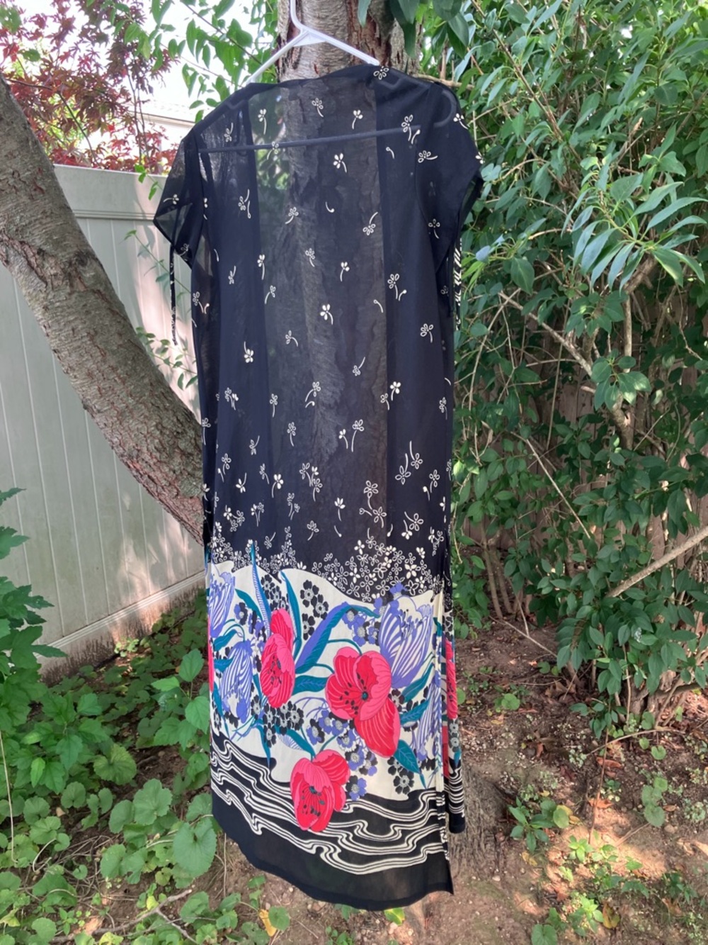 Nouveau Day Robe True Vintage 70s does 20s - Picture 3 of 8
